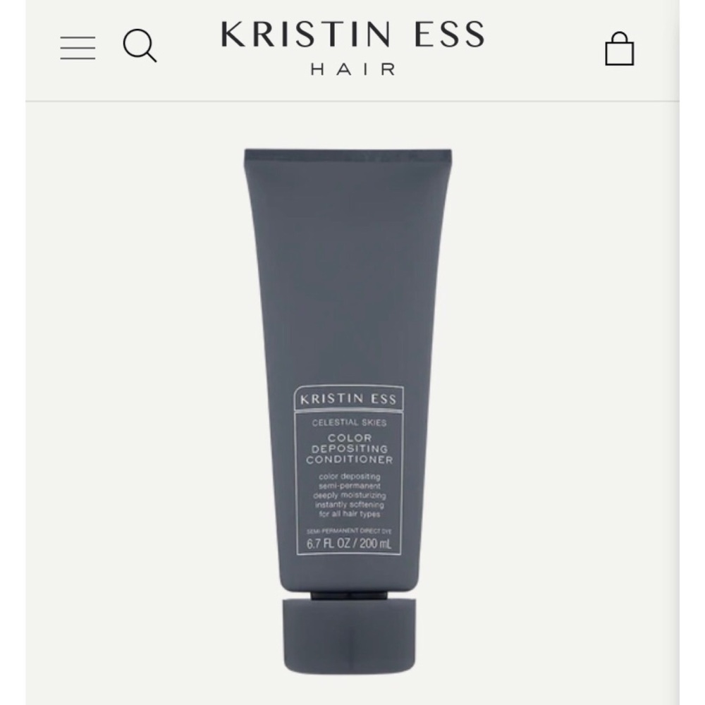 NWT Kristin Ess Color Depositing Conditioner CELESTIAL SKIES Blue Hair Dye